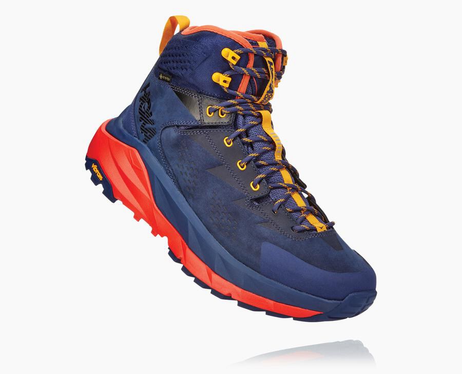 Botas De Montaña Hoka One One Hombre Azules/Rojos - Kaha Gore-Tex - JNZO56981